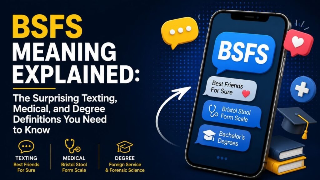 BSFS Meaning Explained: The Surprising Texting, Medical, and Degree Definitions You Need to Know