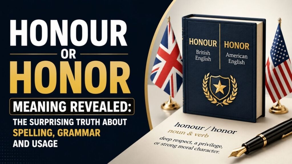 Honour Or Honor Meaning Revealed: The Surprising Truth About Spelling, Grammar And Usage
