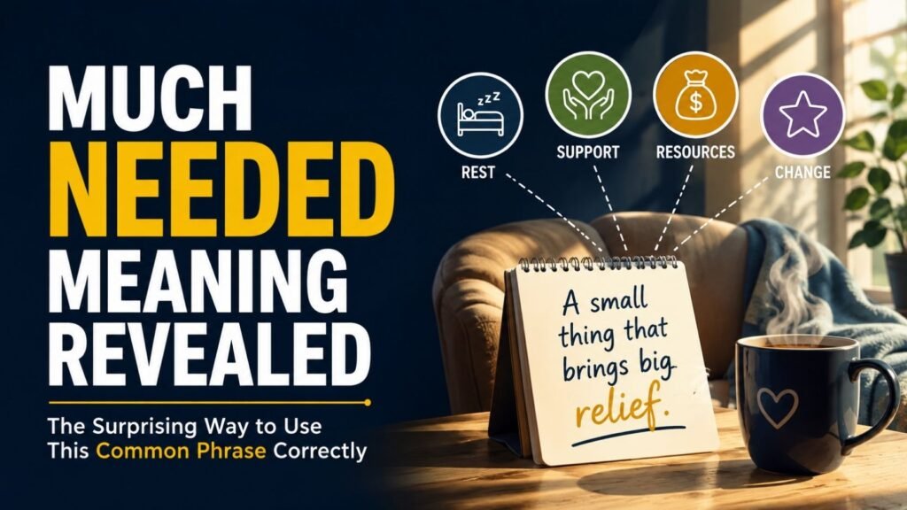 Much Needed Meaning Revealed: The Surprising Way to Use This Common Phrase Correctly