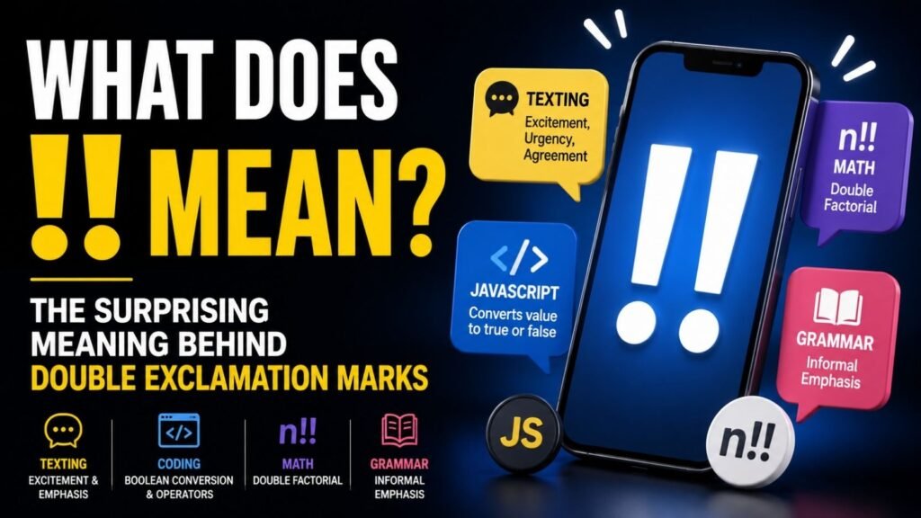 What Does !! Mean? The Surprising Meaning Behind Double Exclamation Marks 