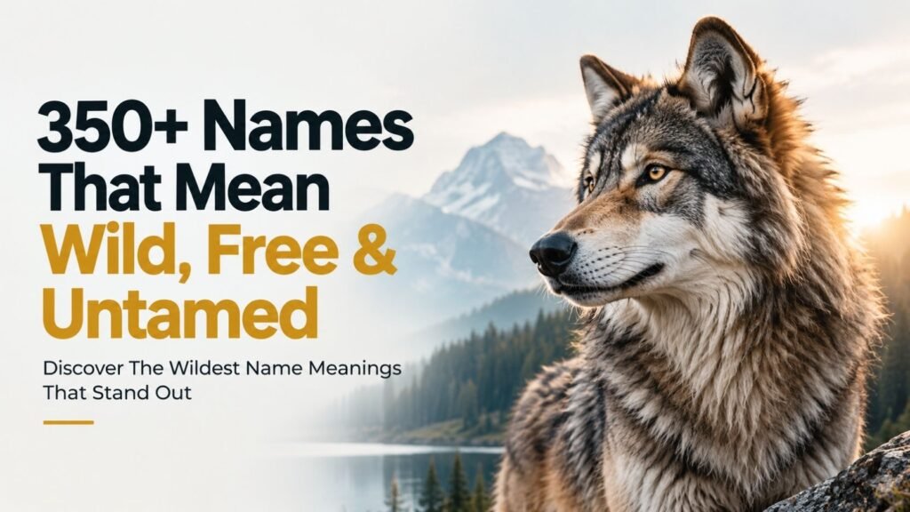 350+ Names That Mean Wild, Free & Untamed: Discover The Wildest Name Meanings That Stand Out