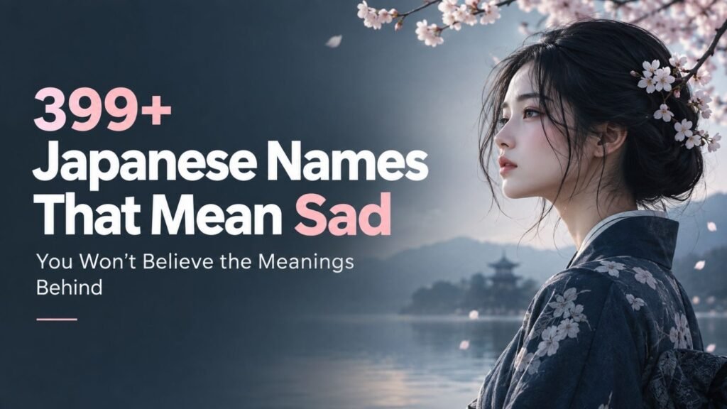 399+ Japanese Names That Mean Sad You Won’t Believe the Meanings Behind