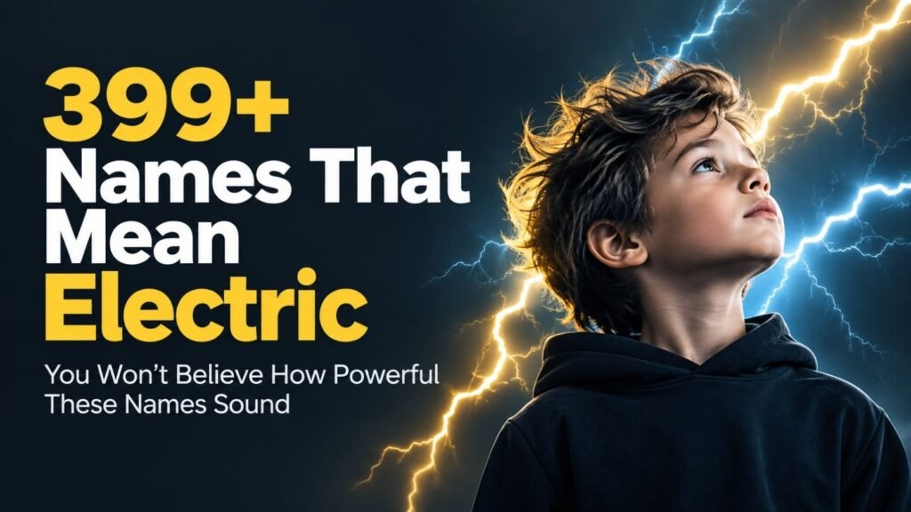 399+ Names That Mean Electric You Won’t Believe How Powerful These Names Sound