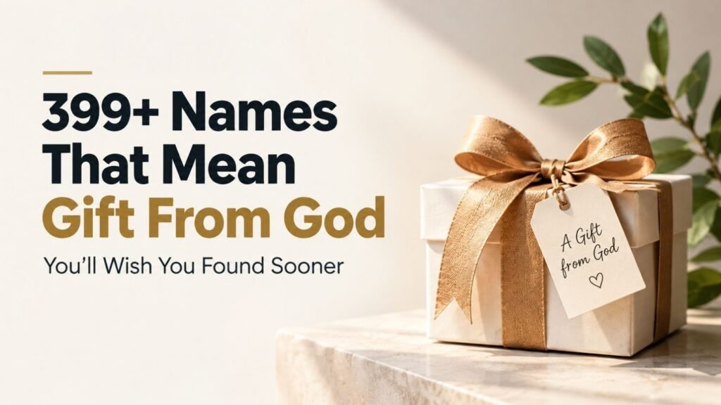 399+ Names That Mean Gift From God You’ll Wish You Found Sooner