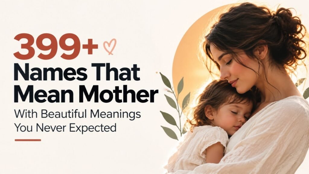 399+ Names That Mean Mother With Beautiful Meanings You Never Expected