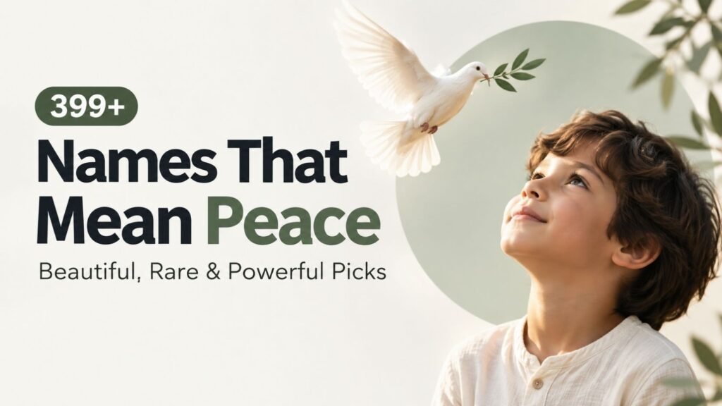 399+ Names That Mean Peace: Beautiful, Rare & Powerful Picks