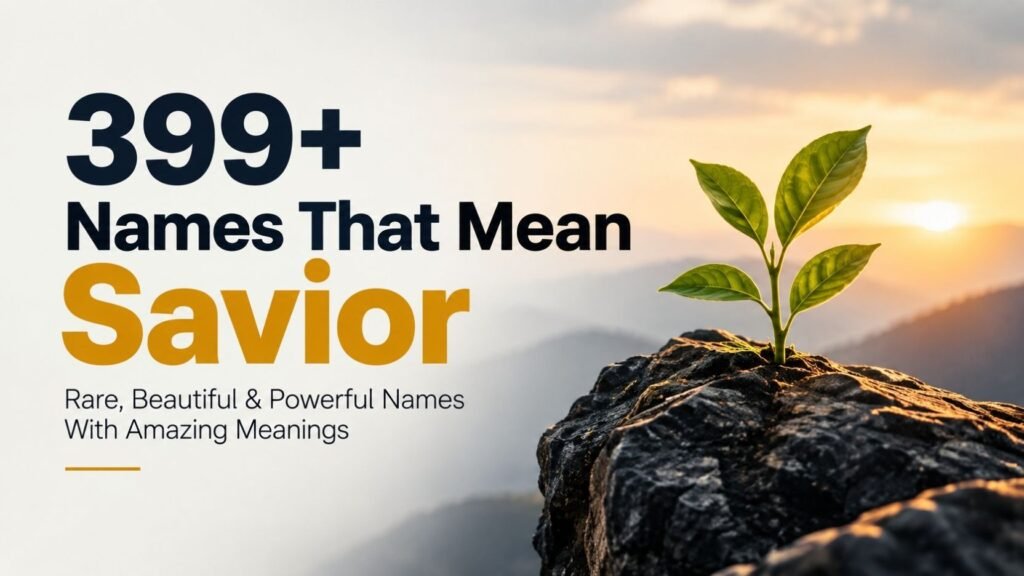 399+ Names That Mean Savior: Rare, Beautiful & Powerful Names With Amazing Meanings