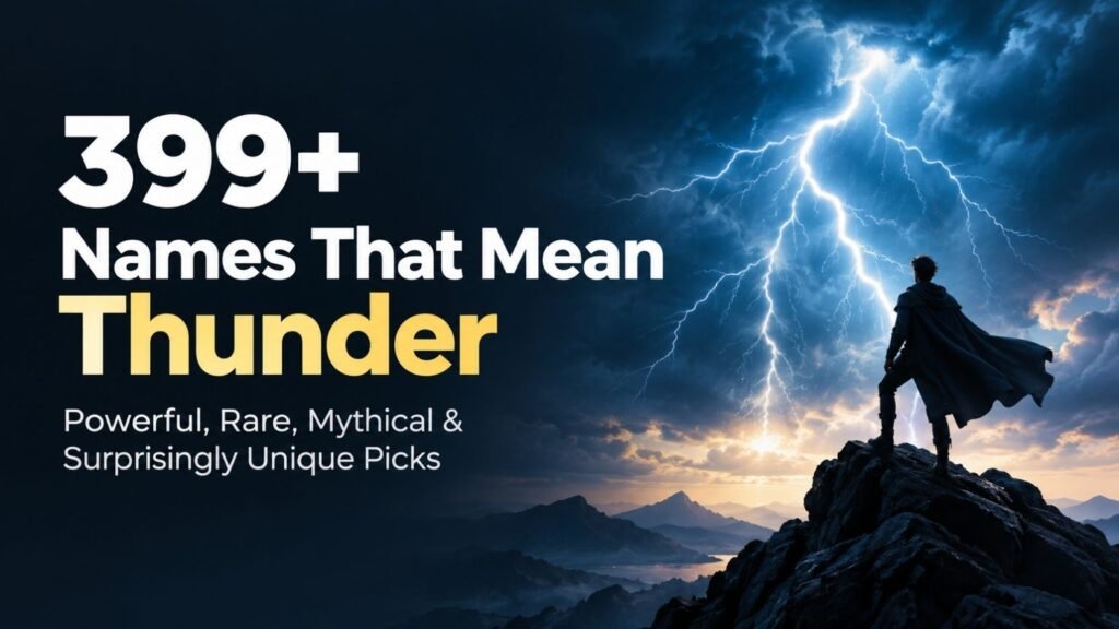 399+ Names That Mean Thunder Powerful, Rare, Mythical & Surprisingly Unique Picks