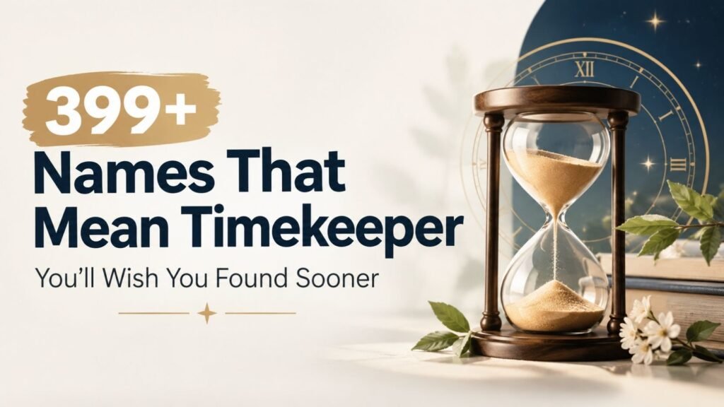 399+ Names That Mean Timekeeper You’ll Wish You Found Sooner