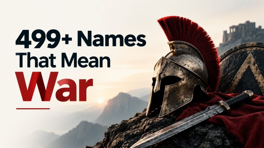 499+ Names That Mean War: Powerful, Fierce & Warrior Names You’ll Want to See