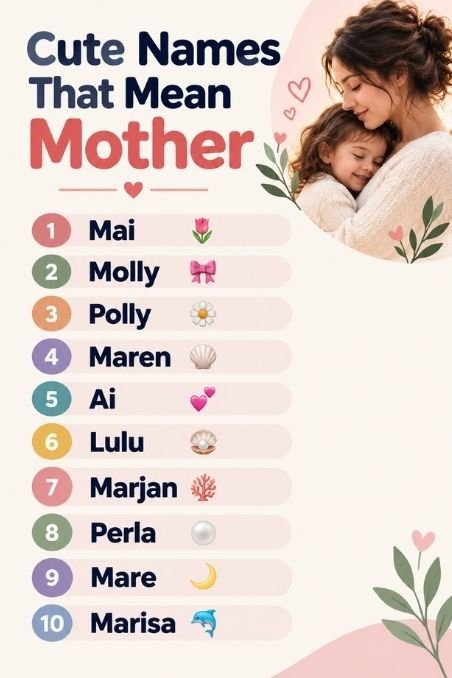Cute Names That Mean Mother