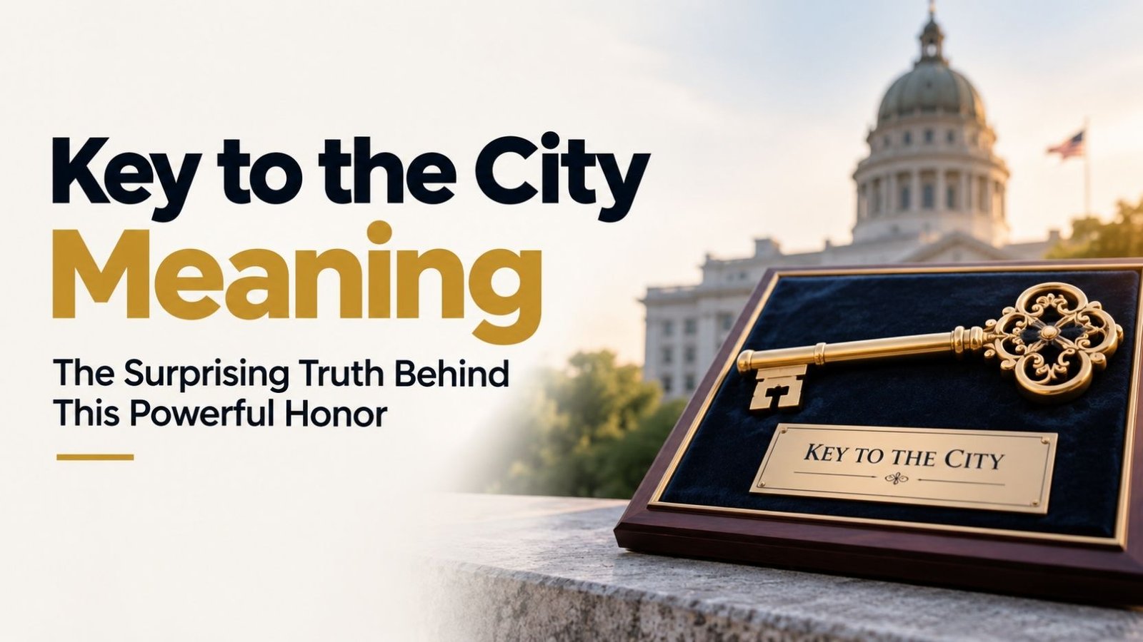 Key to the City Meaning: The Surprising Truth Behind This Powerful Honor