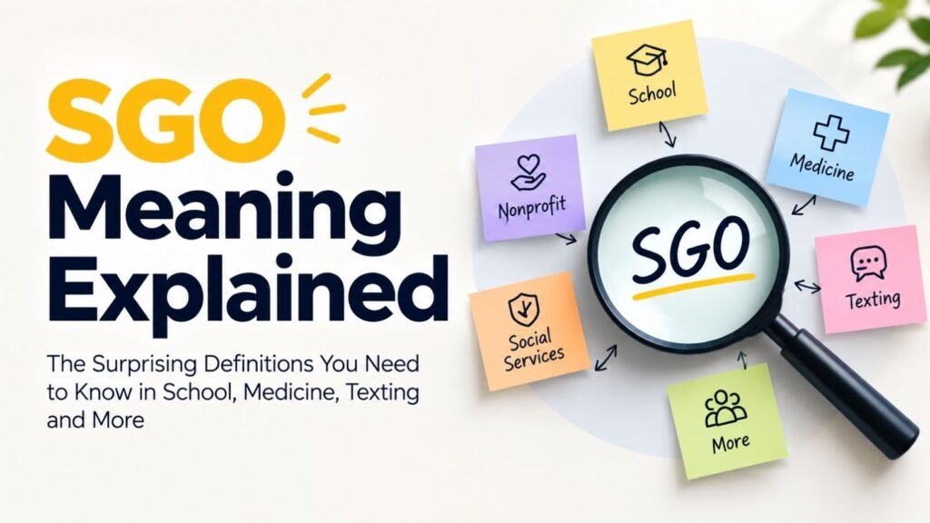 SGO Meaning Explained: The Surprising Definitions You Need to Know in School, Medicine, Texting and More